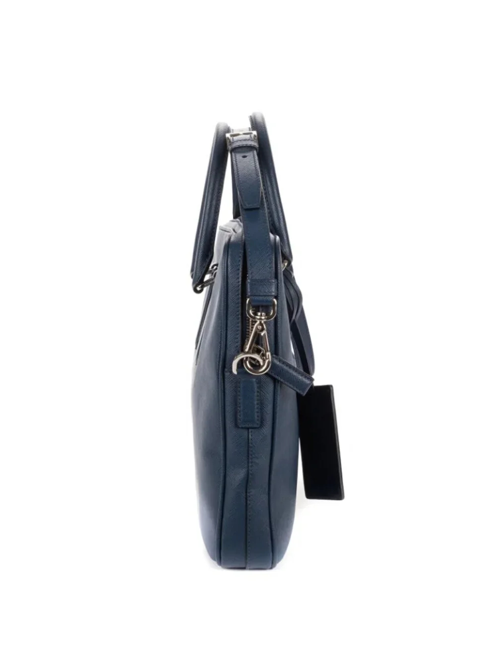Prada Briefcase Blue Saffiano Leather